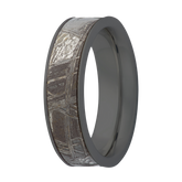 Men's 5MM Meteorite Ring with Zirconium